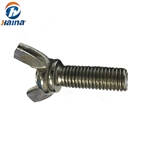 DIN318 Stainless Steel SS304 SS316 316L Wing Screws With Edged Wings
